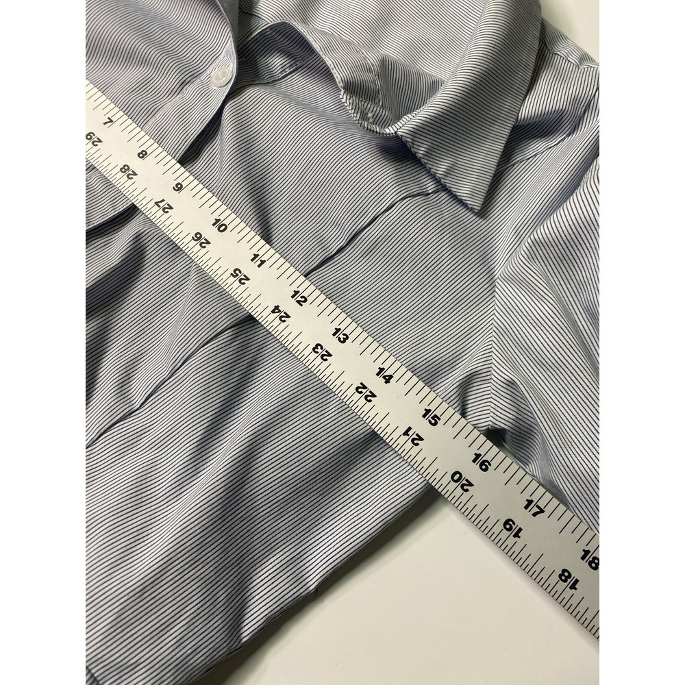 Bcbgeneration Pinstripe Button Front Collared Min… - image 7